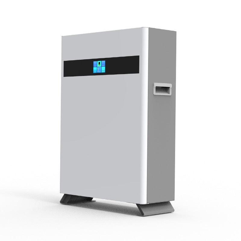 51.2V 100Ah-200Ah wall-mounted energy storage battery all-in-one unit, suitable for vertical lithium iron phosphate household energy storage systems with 5 kWh power and 10 kWh power stations
