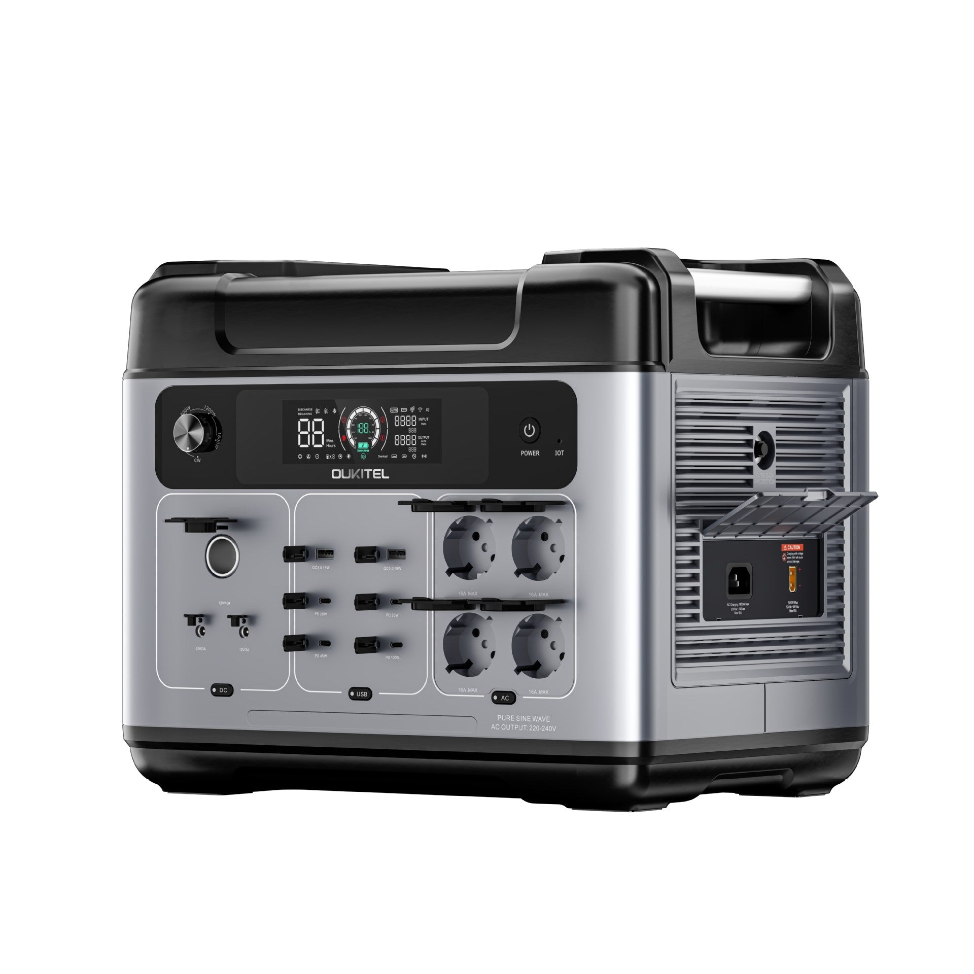 Foreign Trade Portable Power Bank2400W High Power2High Power Solar Camping Outdoor Mobile
