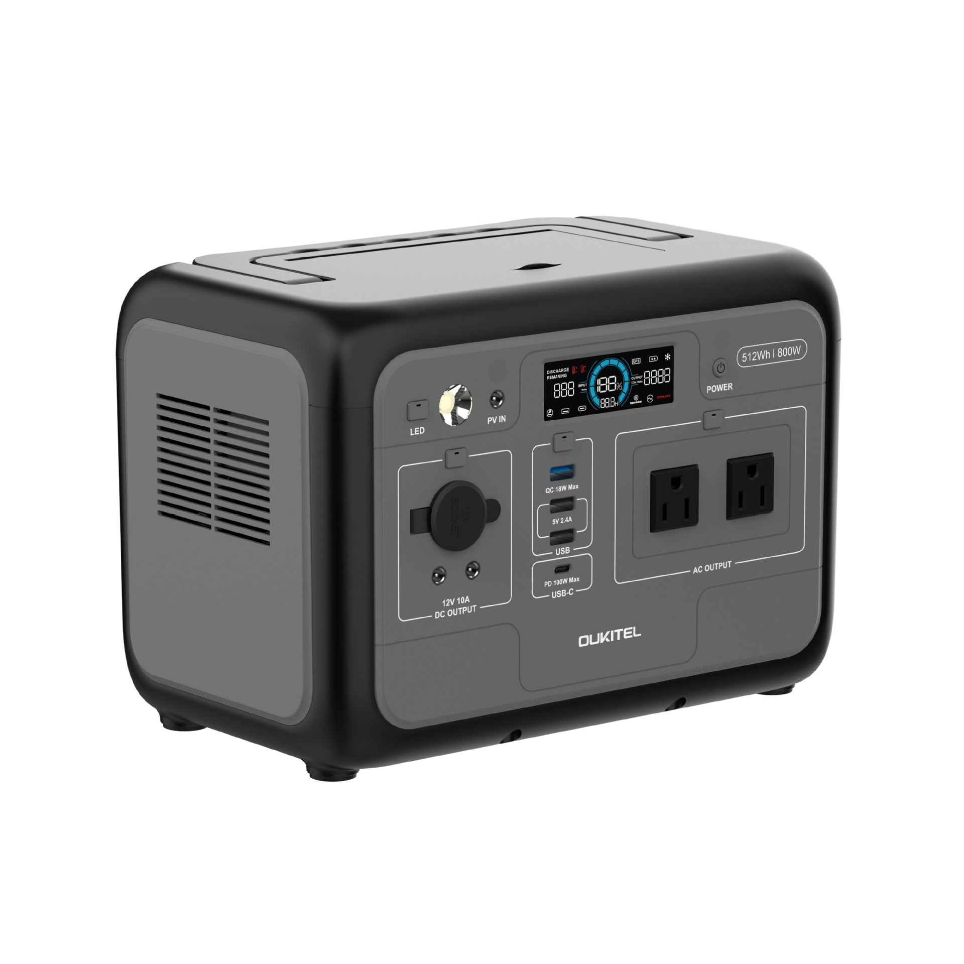 Customization Outdoor Power Supply512Wh Mobile Camping800W Portable Energy Storage Power Bank Rechargeable
