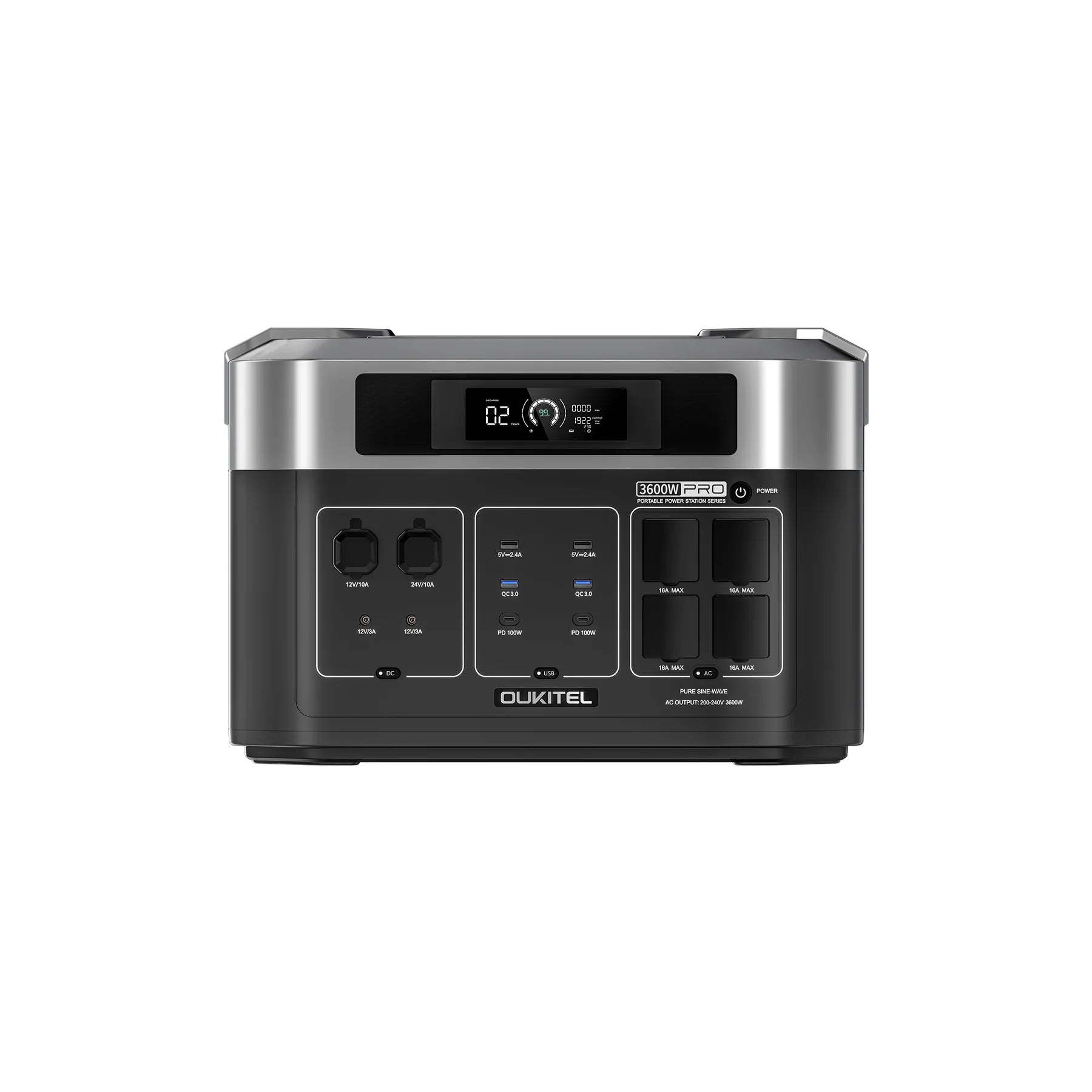 Stackable to16Dielectricity3600W Power outage emergency power supply portable outdoor power source high power
