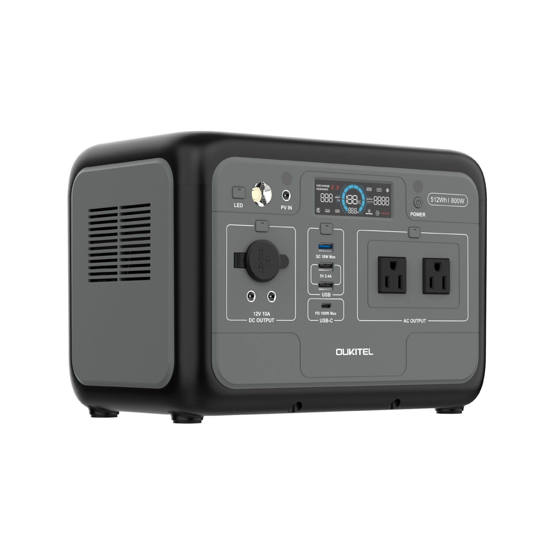 Customization Outdoor Power Supply512Wh Mobile Camping800W Portable Energy Storage Power Bank Rechargeable
