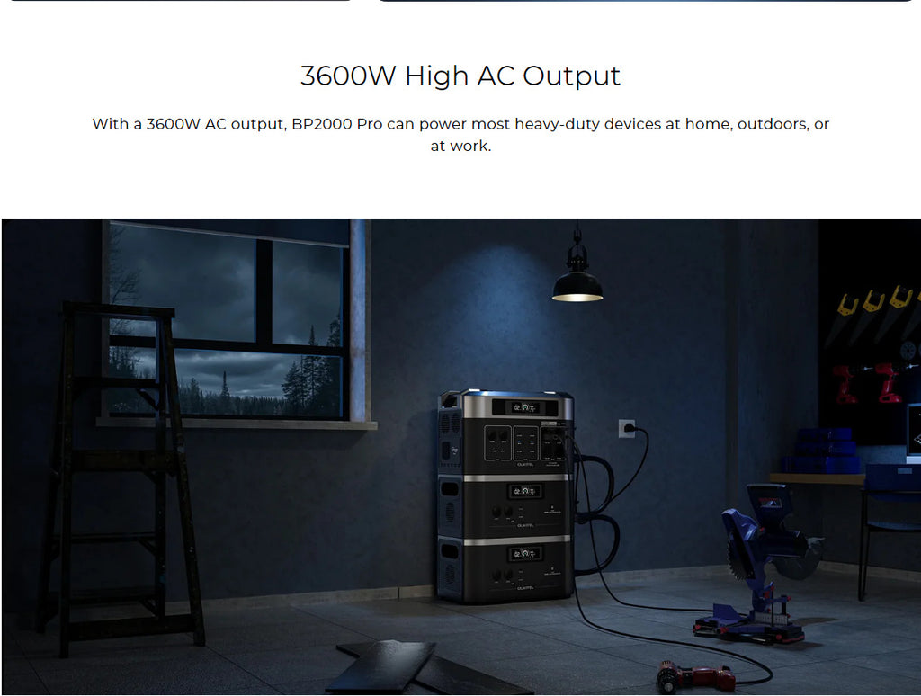 Stackable to16Dielectricity3600W Power outage emergency power supply portable outdoor power source high power