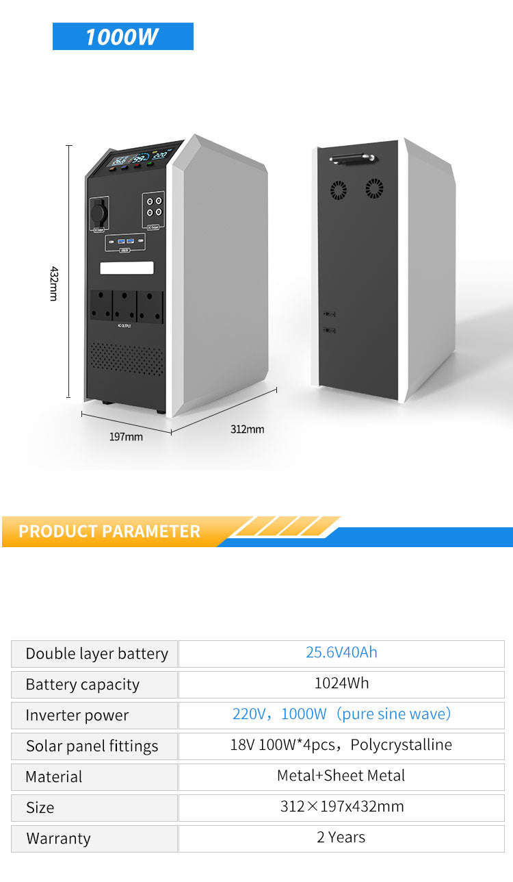 Portable Off Gird Solar Power System For Lighting Solar Pane