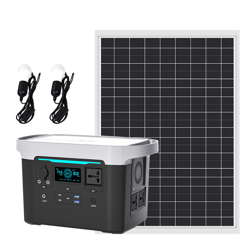 1000w New Outdoor Charging Solar Generator Portable Power St