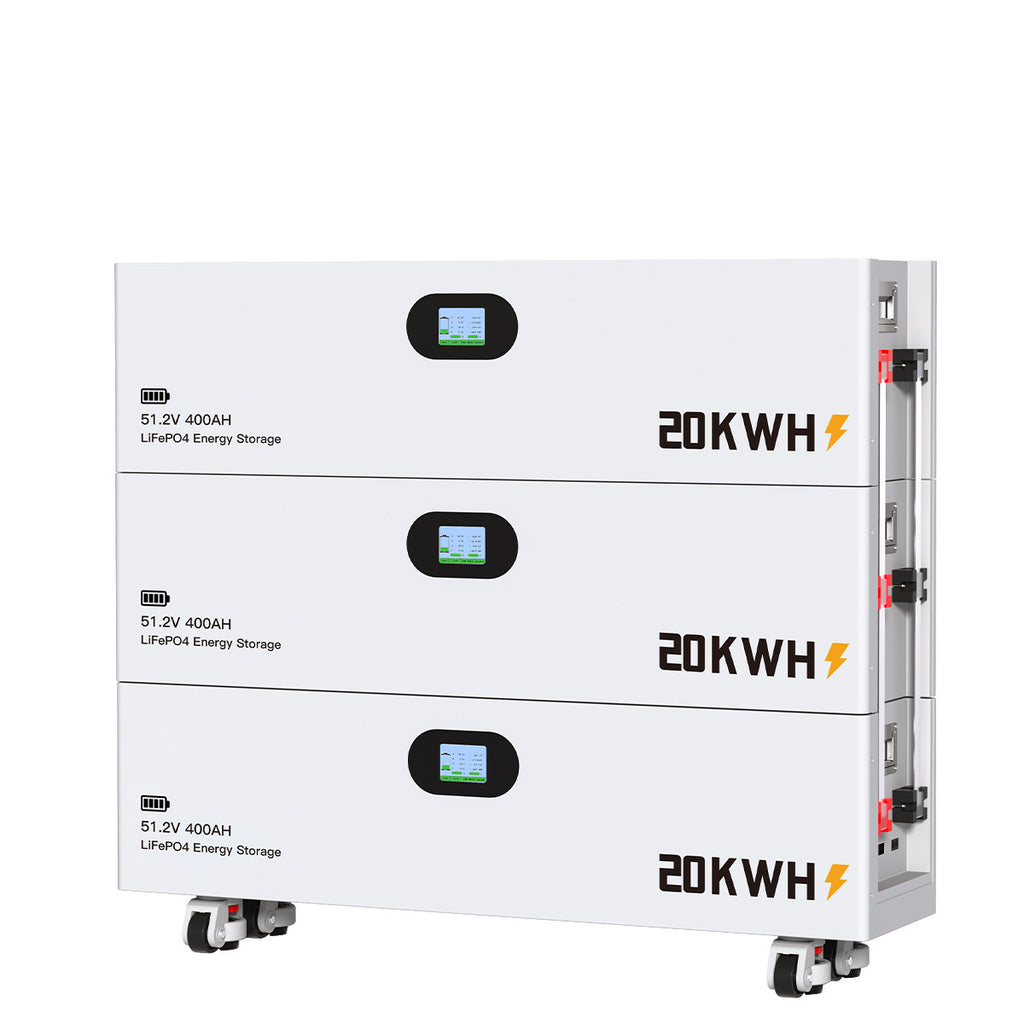 20 40 60 80 KWH Lithium Iron Phosphate Stacked Battery Pack Energy Storage Solar LiFePO4 Battery