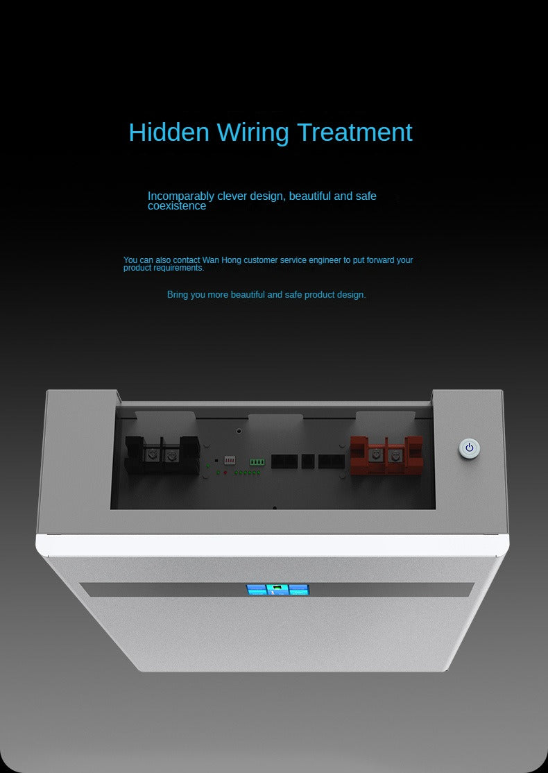 48V, 51.2V, 100Ah-200Ah wall-mounted energy storage batteries, suitable for vertical lithium iron phosphate household energy storage systems with 5 kWh and 10 kWh power output