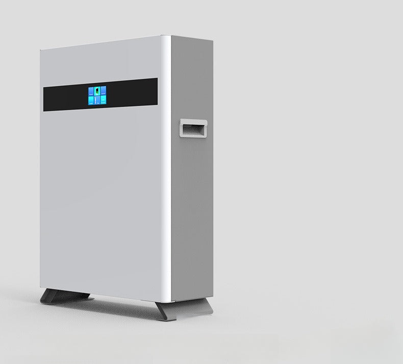 48V, 51.2V, 100Ah-200Ah wall-mounted energy storage batteries, suitable for vertical lithium iron phosphate household energy storage systems with 5 kWh and 10 kWh power output