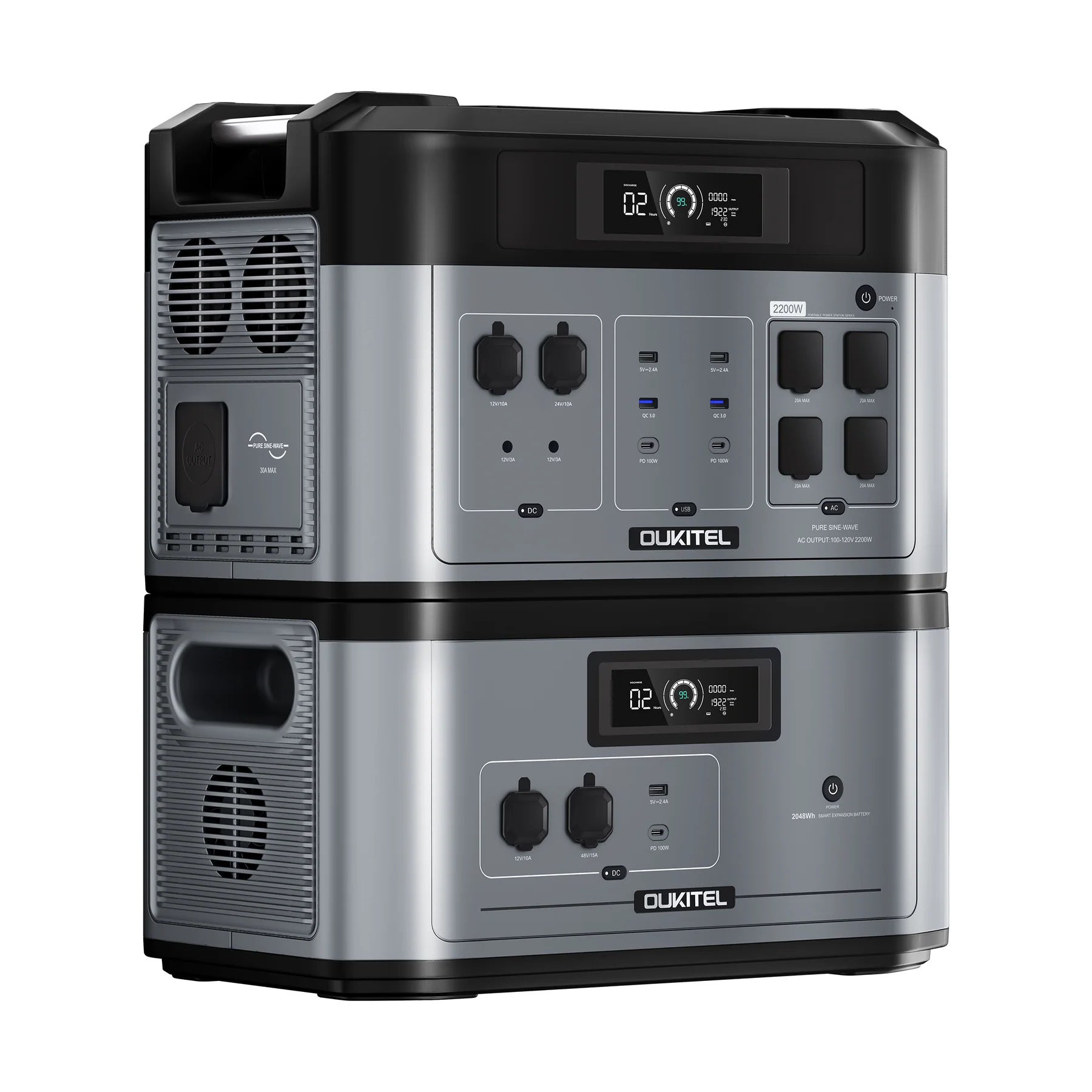 Outdoor Power Supply2200W High Power2048Wh Large capacity energy storage emergency portable high power