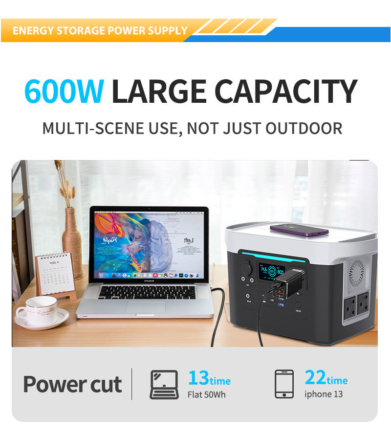 1000w New Outdoor Charging Solar Generator Portable Power St