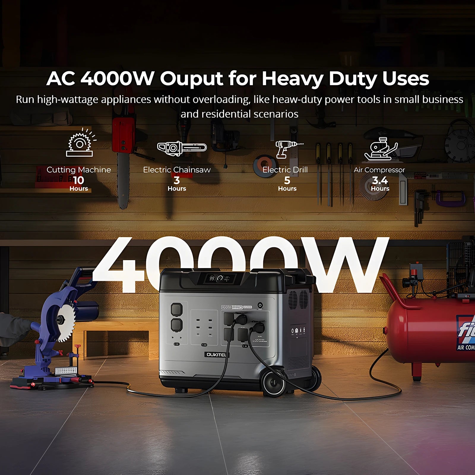 Home Energy Storage Power Supply120V240V Uninterruptible Emergency Portable Lithium Iron Phosphate Battery