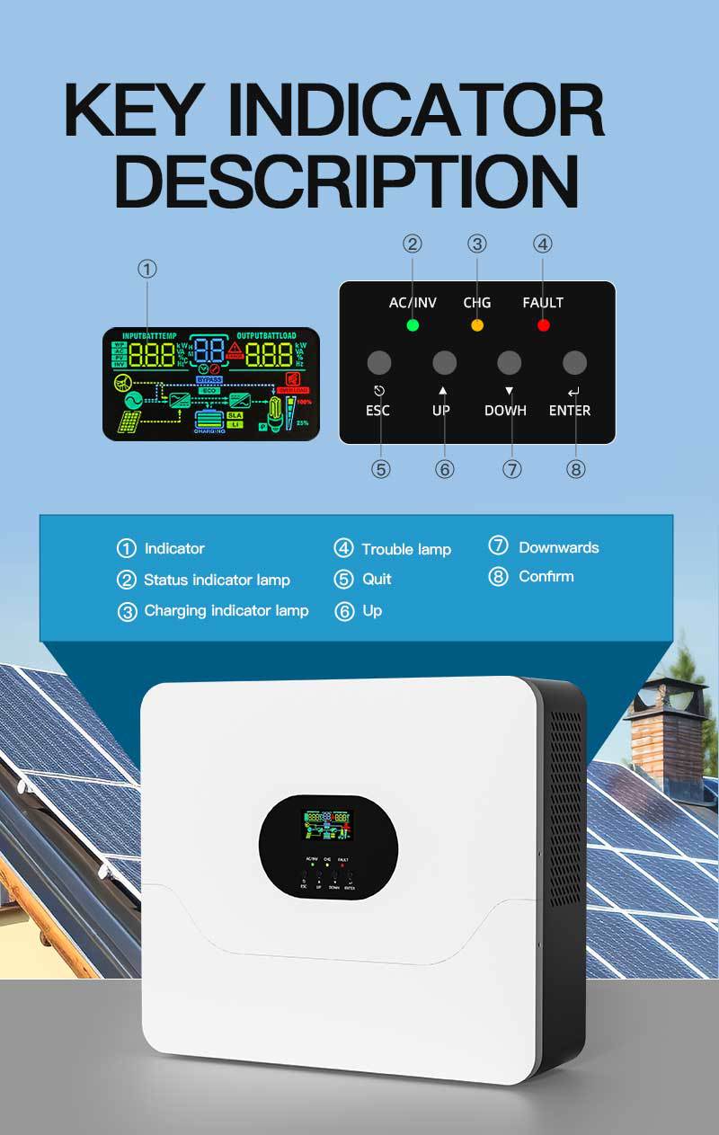 Household Energy Storage Wholesale 3.5kw 5.5kw Solar Inverte