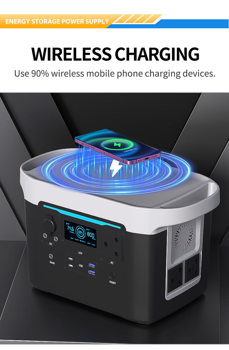 1000w New Outdoor Charging Solar Generator Portable Power St