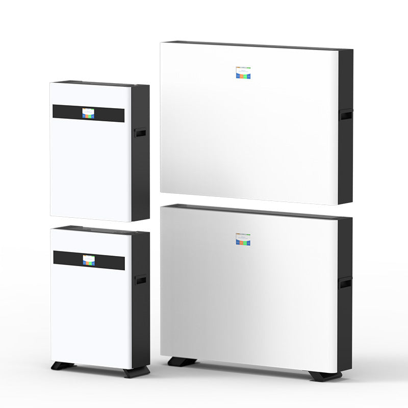 48V, 51.2V, 100Ah-200Ah wall-mounted energy storage batteries, suitable for vertical lithium iron phosphate household energy storage systems with 5 kWh and 10 kWh power output