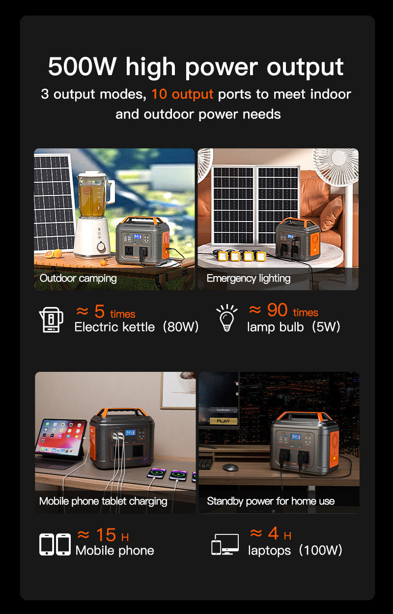 500W solar energy storage system