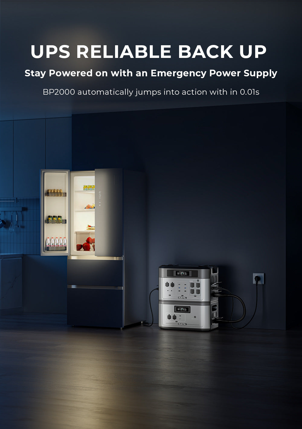 Outdoor Power Supply2200W High Power2048Wh Large capacity energy storage emergency portable high power