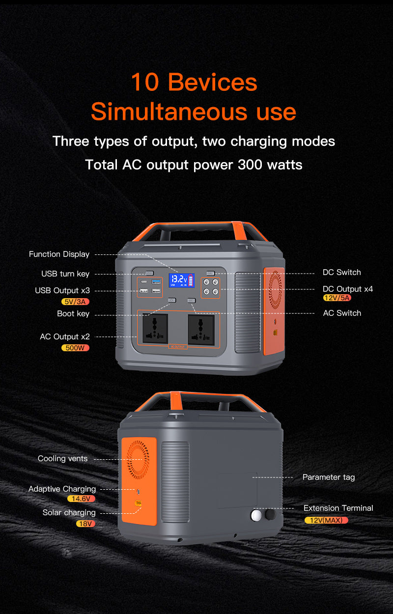 500W solar energy storage system
