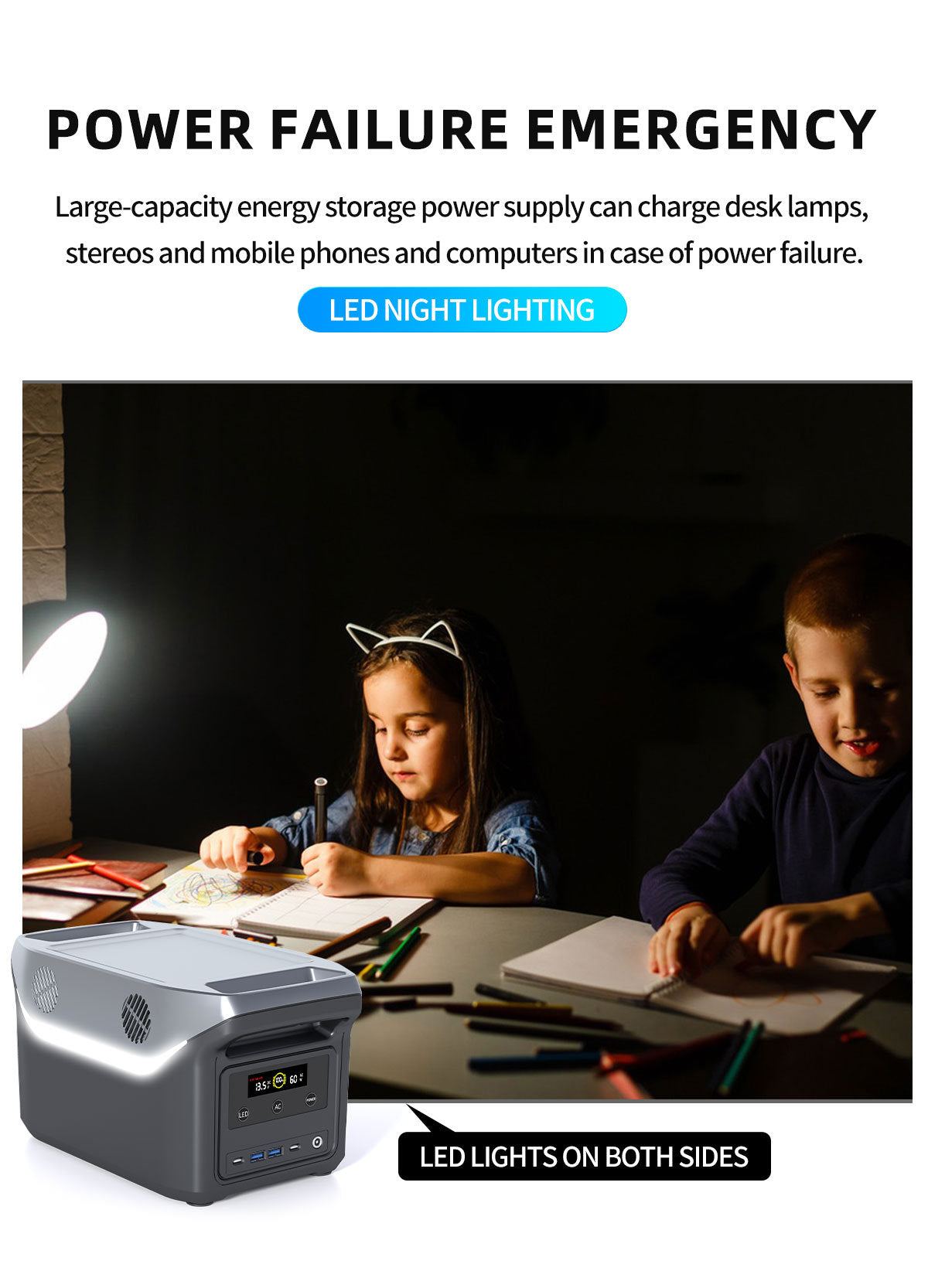 400W solar energy storage inverter fast charging