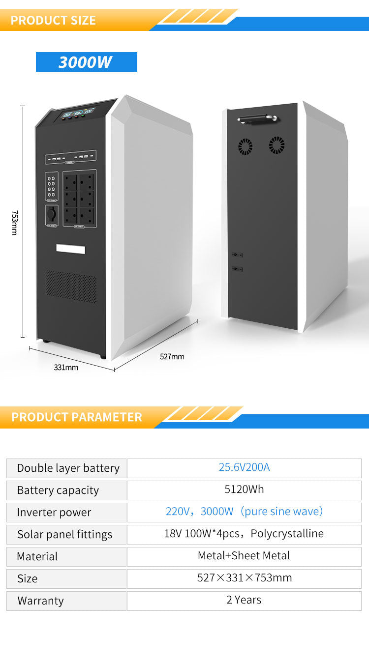 Portable Off Gird Solar Power System For Lighting Solar Pane