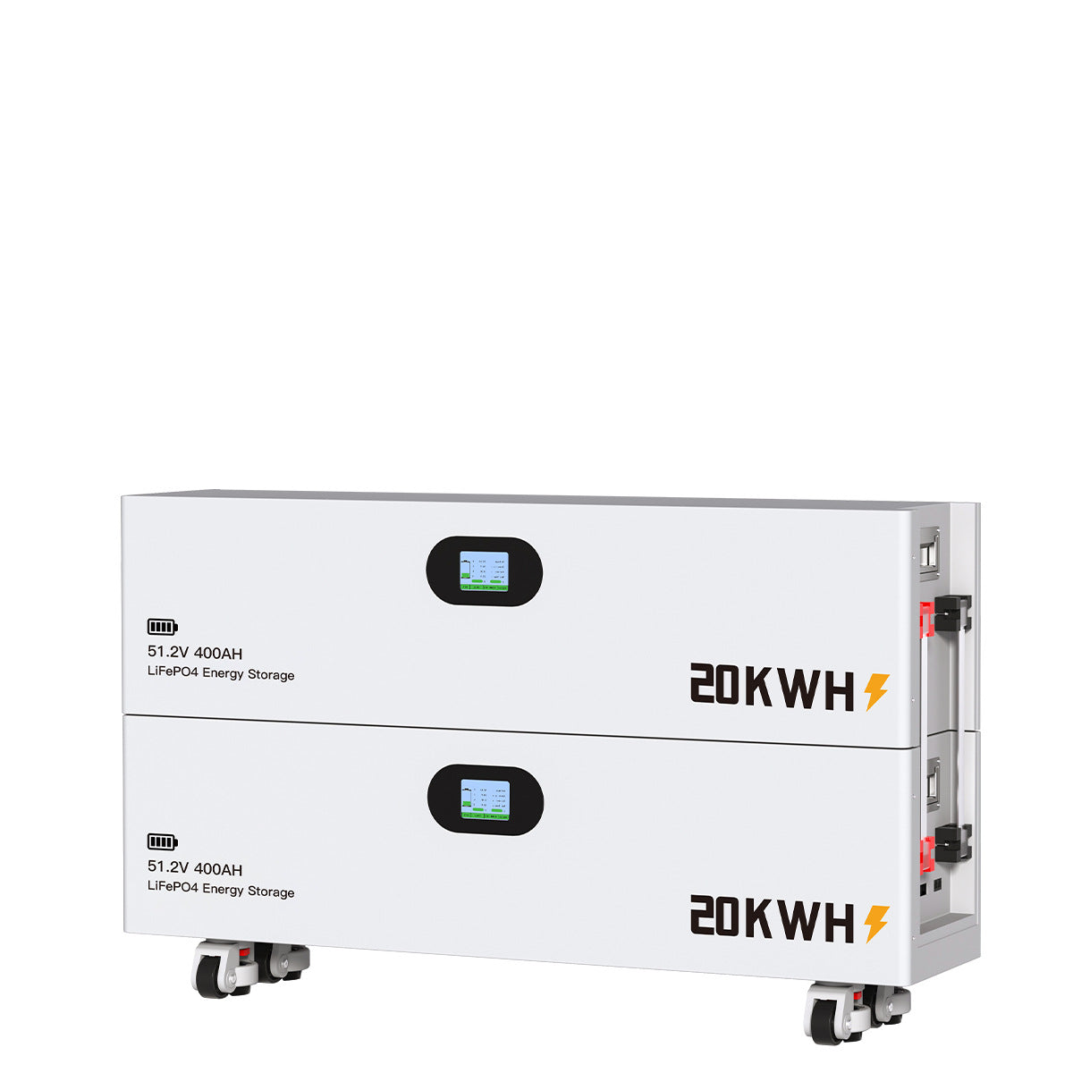 20 40 60 80 KWH Lithium Iron Phosphate Stacked Battery Pack Energy Storage Solar LiFePO4 Battery