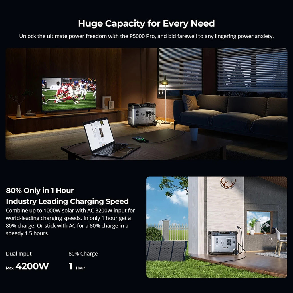 Home Energy Storage Power Supply120V240V Uninterruptible Emergency Portable Lithium Iron Phosphate Battery