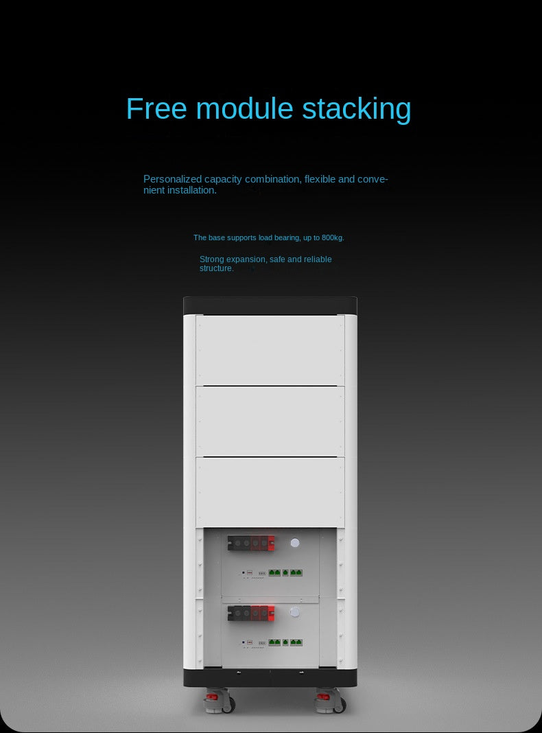 48V51.2V100Ah Low Voltage Stacked 50 Degree Electric New Energy Lithium Iron Phosphate Home Solar Energy Storage Battery